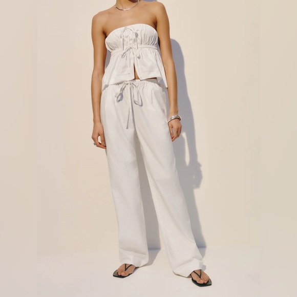 Reformation Pants - Reformation Micah Poplin Pant